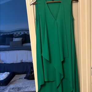 BCBGMaxAzria Asymmetrical Green Dress